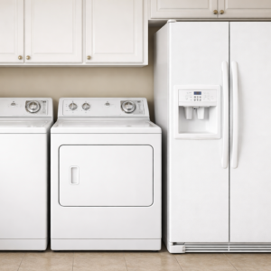 Bundle (Premium) – Washer & Dryer + Premium Refrigerator